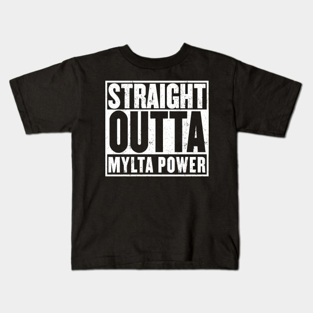 Straight Outta Mylta Power - Battle Royal Kids T-Shirt by mangobanana